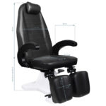 112 Black hydraulic podiatry chair 6