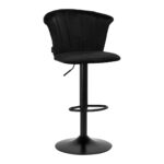4Rico bar stool Qs-B801 Black velvet