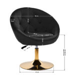 4Rico Drehstuhl Qs-Bl12G Schwarz 8