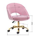 4Rico Drehstuhl Qs-Mf18G Rosa 7