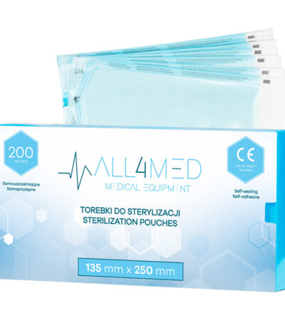 All4Med Autoklavierbare Beutel 135 Mm X 250 Mm 200 Stück