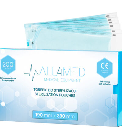 All4Med Autoklavierbare Beutel 190 Mm X 330 Mm 200 Stück