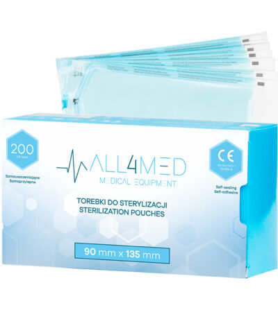All4Med Autoklavierbare Beutel 90 Mm X 135 Mm 200 Stück