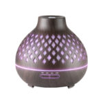 Aroma Diffuser Humidifier Spa 10 Dark Wood 400Ml + Timer 1