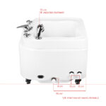 Azzurro pedicure tray with hydromassage A023 8
