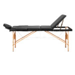 Balance Holz-Klappmassagetisch, 3-Teilig, 190X70, Schwarz - Image 3