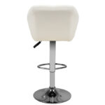 Barhocker M01, Gesteppt, Verstellbar, Weiß - Bild 3