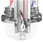 Beleuchtete Barhocker-Wandleuchte Bb-02 Silber Groß 2