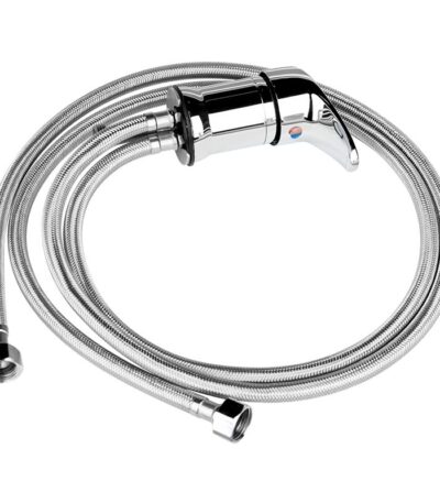 Chrome Friseurwaschbatterie