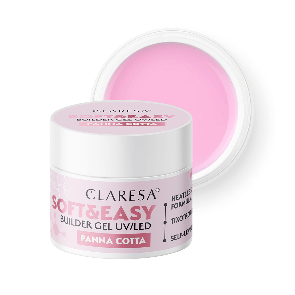 Claresa Builder Gel Soft&Easy Gel Panna Cotta 12 G Claresa Builder Gel Soft&Easy Gel Panna Cotta 12 G