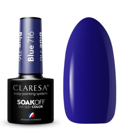Claresa Hybrid-Nagellack Blau 716 - 5 G