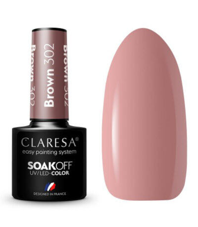 Claresa Hybrid-Nagellack Braun 302 -5 G