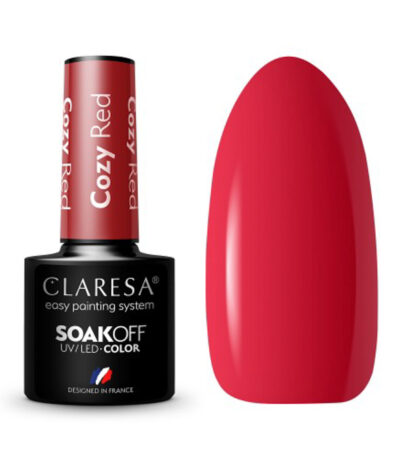 Claresa Hybrid-Nagellack Cozy Red - 5 G
