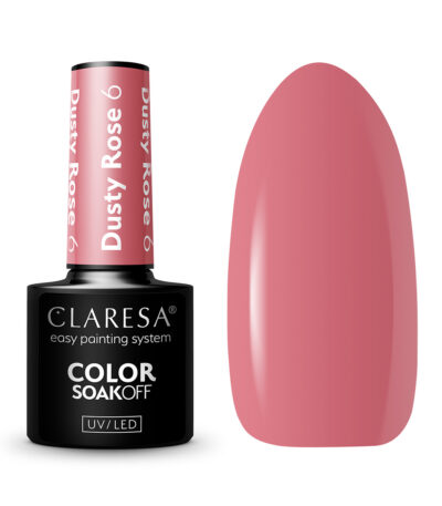 Claresa Hybrid-Nagellack Dusty Rose 6