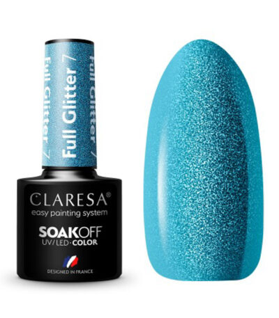 Claresa Hybrid-Nagellack Full Glitter 7