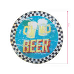 Dekorative Runde Bierplakette 2
