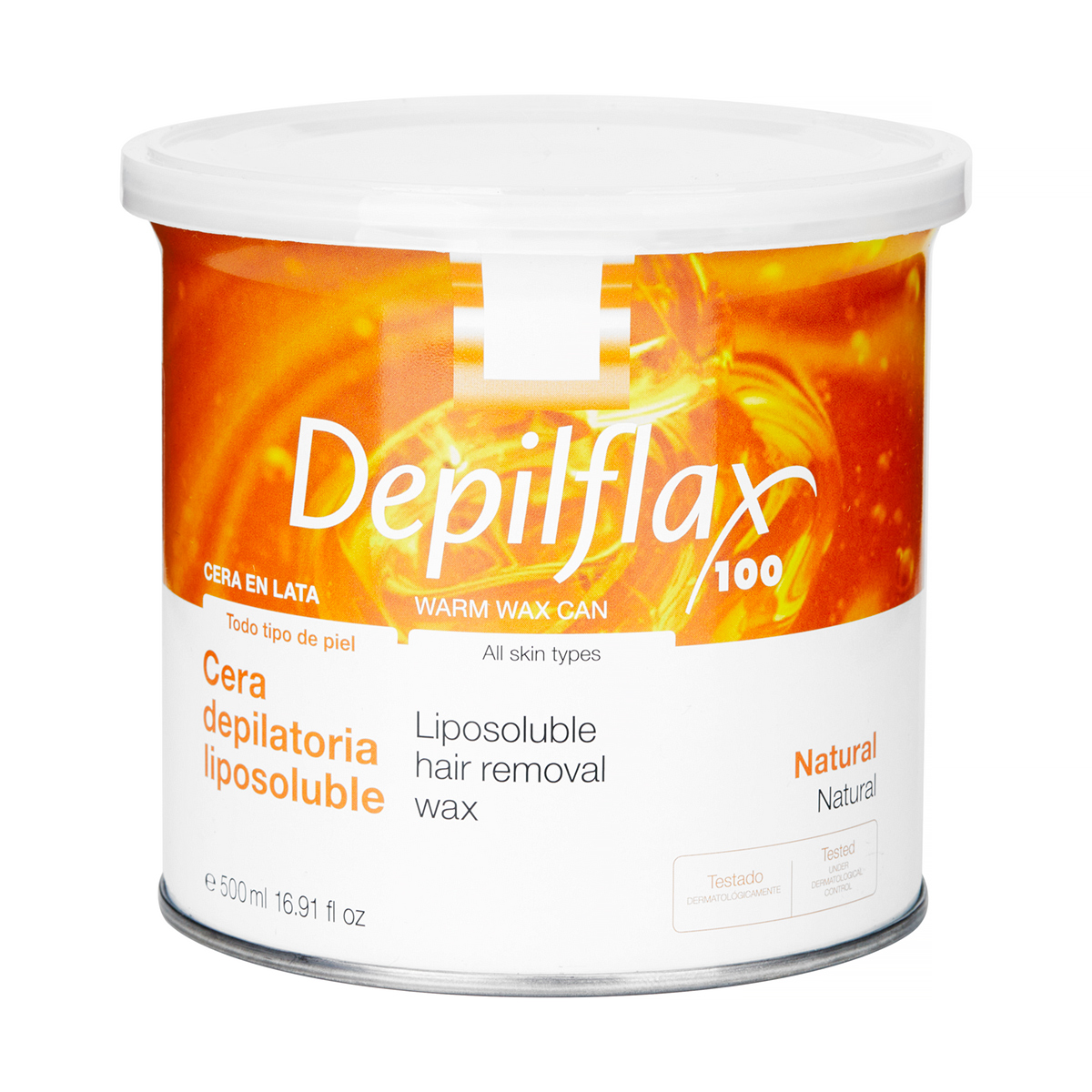 Depilflax depilatory wax tin 500ml natural Depilflax depilatory wax tin 500ml natural