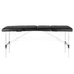 Dreiteilige Schwarze Komfort-Massageliege Aus Aluminium 3