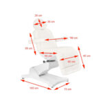 Elektrischer Kosmetikstuhl Azzurro 869A Rotary 4 Motor