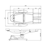 Elektrischer Kosmetikstuhl Azzurro 869As Pedi 5 Motor Rotary Gray 12