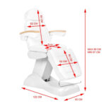 Electric vanity chair luxury white/beech 3 M 7