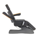 Elektrischer Kosmetikstuhl Sillon Lux 273B, 3 Aktuatoren, Grau, Mit Grauem Fußkreuz - Image 3