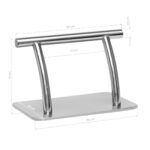Friseurhocker L005S Silber 4