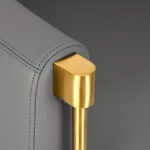 Friseurstuhl Burgos Gold Grau 4