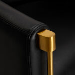 Friseurstuhl Burgos Schwarzgold 4
