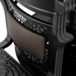 Friseurstuhl Gabbiano Niccolo Braun Knopflos 10