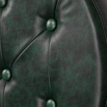 Friseurstuhl Gabbiano President Grün Chrom 7