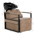 Modena black antique 11 hairdressing basin