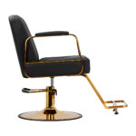 Gabbiano Acri Friseurstuhl Gold – Schwarz 1