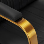 Gabbiano Acri Friseurstuhl Gold – Schwarz 4