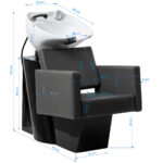 Gabbiano Ankara Friseurwaschanlage Grau 15