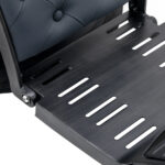 Gabbiano Francesco Friseurstuhl In Graphit Mit Gebürstetem Schwarzem Gestell 8