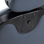 Gabbiano Francesco Friseurstuhl In Graphit Mit Gebürstetem Schwarzem Gestell 11