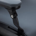 Gabbiano Francesco Friseurstuhl In Graphit Mit Gebürstetem Schwarzem Gestell 13