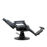 Gabbiano Francesco Friseurstuhl In Graphit Mit Gebürstetem Schwarzem Gestell 4