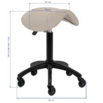 Gabbiano Friseurhocker D032 Grau-Beige 8