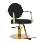 Gabbiano styling chair Arras black gold