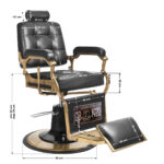Gabbiano Friseurstuhl Boss Schwarz 4