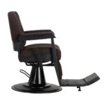 Gabbiano Friseurstuhl Bruno Mit Schwarzem Gestell Braun 3