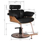Gabbiano styling chair Florence Black 4
