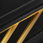 Gabbiano Friseurstuhl Genua Gold Schwarz 6