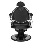 Gabbiano Friseurstuhl Giulio Silber Schwarz 2