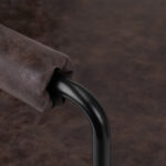 Gabbiano Friseurstuhl Katania Loft Altes Leder Dunkelbraun 4