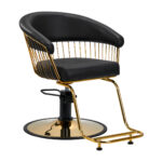 Gabbiano Friseurstuhl Lille Gold Schwarz