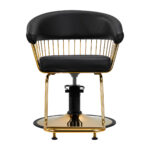 Gabbiano Friseurstuhl Lille Gold Schwarz 2