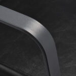 Gabbiano Friseurstuhl Porto Grau Schwarz 4